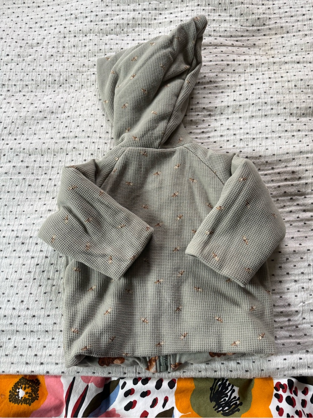 Milk Barn Reversible Zip-Up Jacket | Fox + Dragonfly | 12–18M - Picture 4 of 5